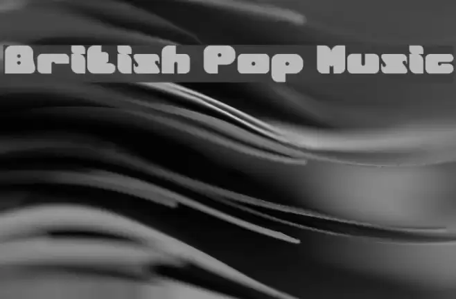 British Pop Music Font examples