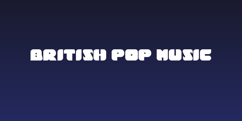 British Pop Music Social Header