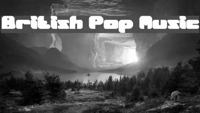 British Pop Music Font examples