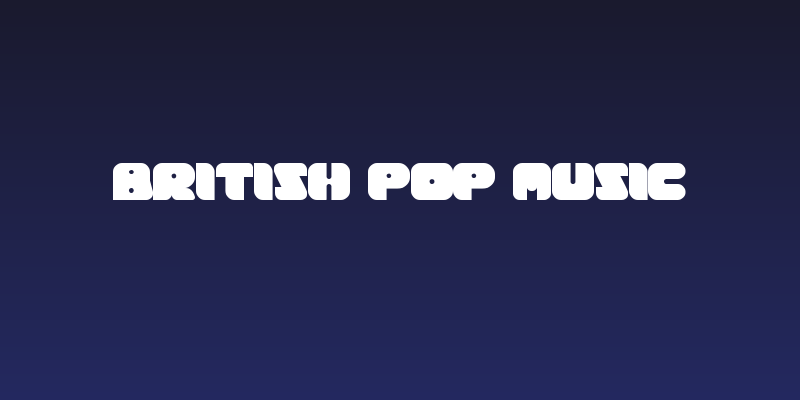 British Pop Music Social Header