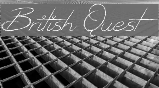British Quest Font examples