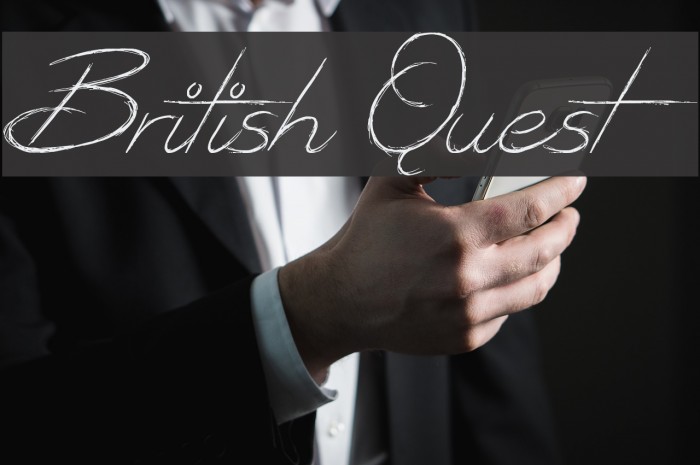 British Quest Font examples