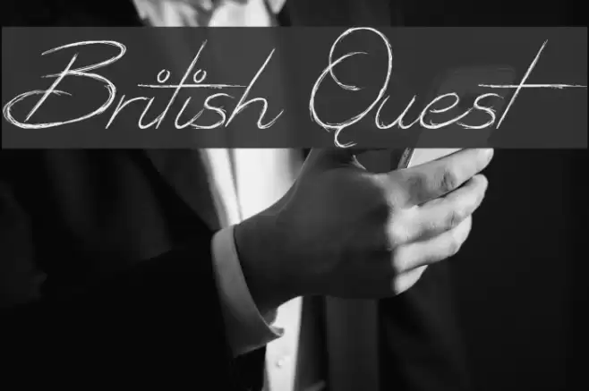 British Quest Font examples