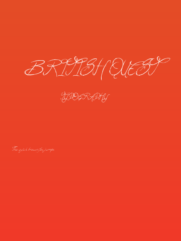 British Quest Poster