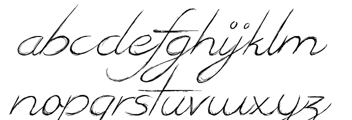 British Quest Font LOWERCASE