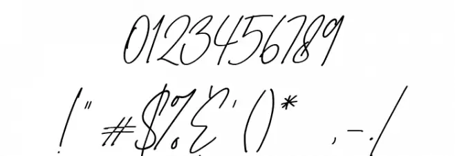 British Shorthair Font OTHER CHARS