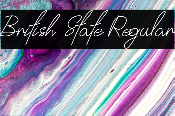 British State Regular Example 1