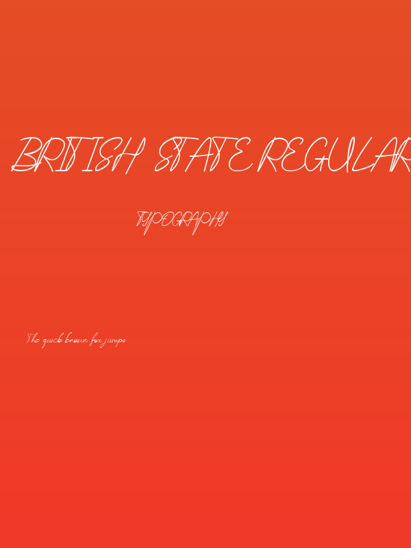 British State Regular Poster