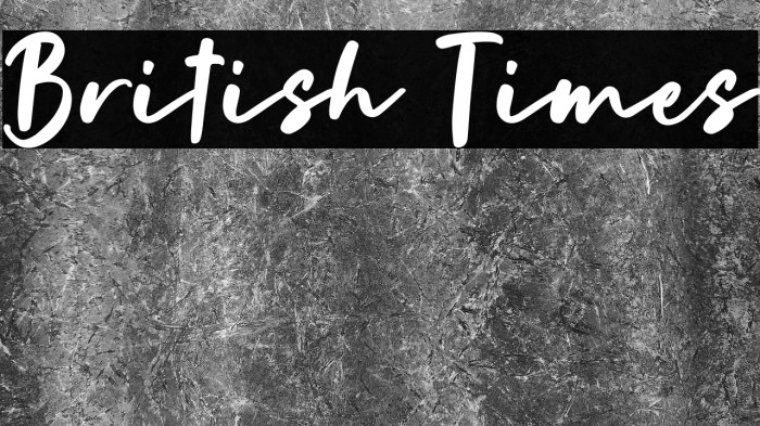 British Times Example 1