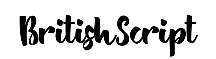 BritishScript  Frei Schriftart Herunterladen