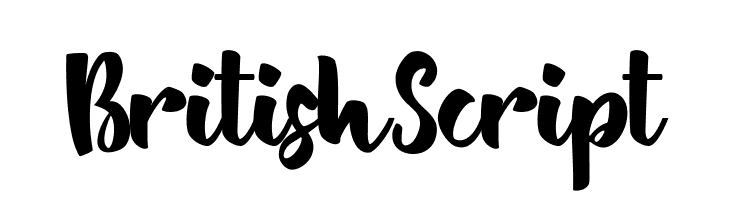 BritishScript  Скачать бесплатные шрифты