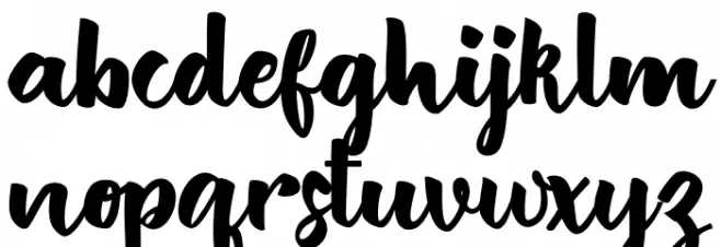 BritishScript Шрифта строчной