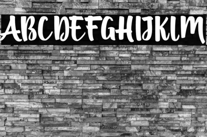 BritishScript Font examples