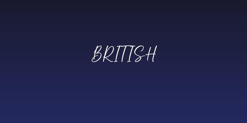 British Social Header
