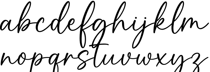 British Font LOWERCASE