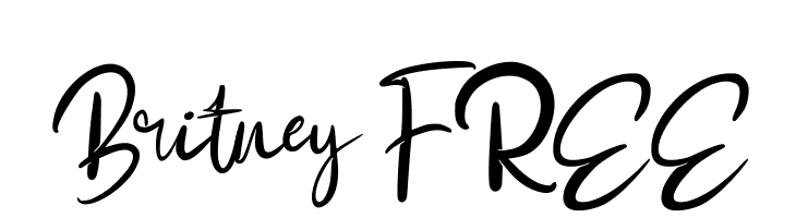 Britney FREE  नि: शुल्क फ़ॉन्ट्स डाउनलोड