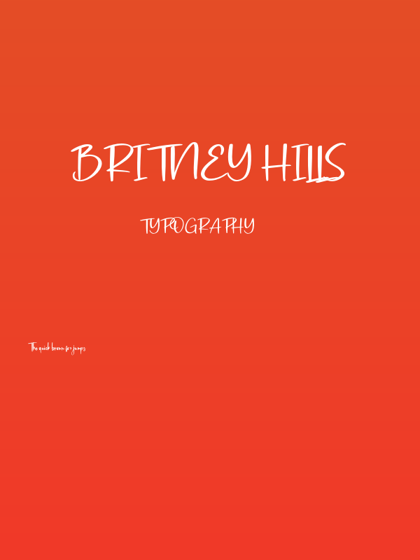Britney Hills Poster
