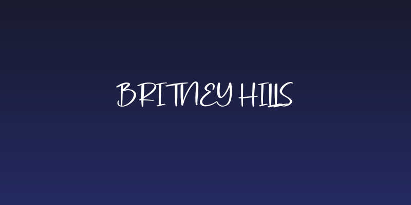 Britney Hills Social Header