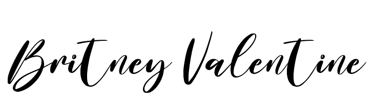 Britney Valentine Font - FFonts.net