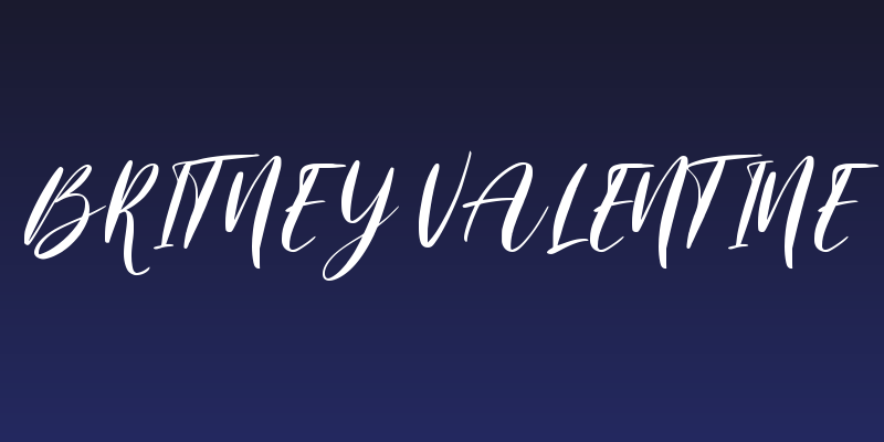 Britney Valentine Social Header