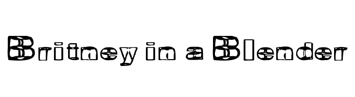 Britney in a Blender  Fuentes Gratis Descargar