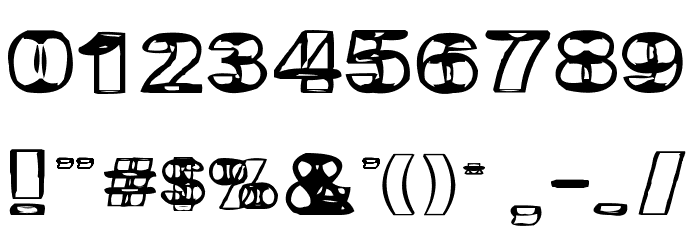 Britney in a Blender Font OTHER CHARS