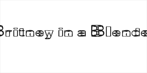 Britney in a Blender Logo