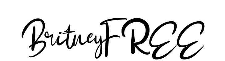 BritneyFREE  Frei Schriftart Herunterladen
