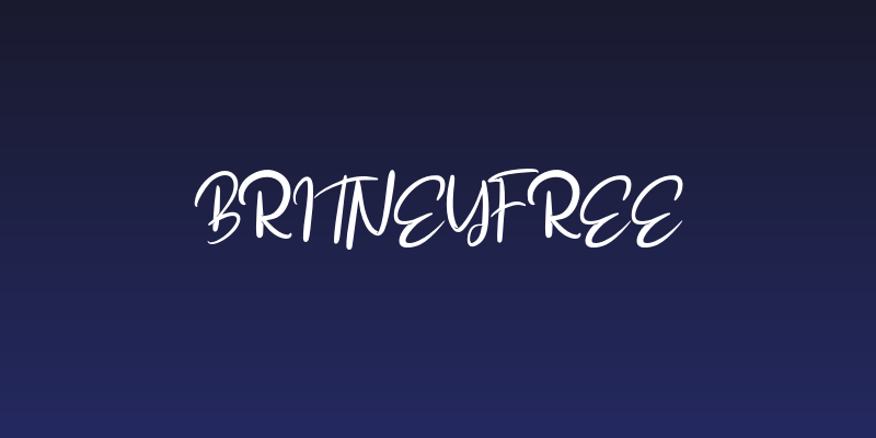 BritneyFREE Social Header