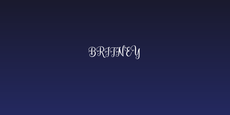 Britney Social Header