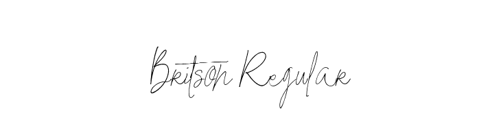 Britson Regular Font