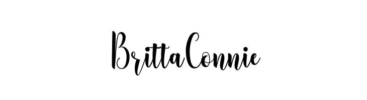 BrittaConnie  नि: शुल्क फ़ॉन्ट्स डाउनलोड