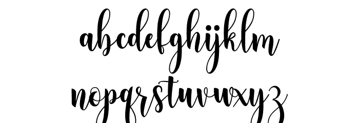 BrittaConnie Font LOWERCASE
