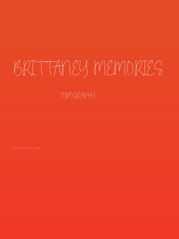 Brittaney Memories Poster