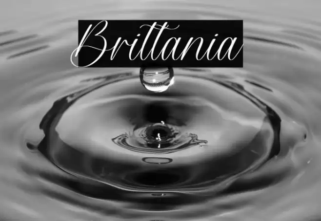 Brittania Font examples