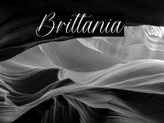 Brittania Font examples
