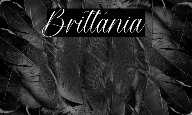 Brittania Font examples