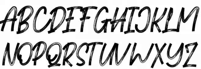 Brittanian Schriftart Groß