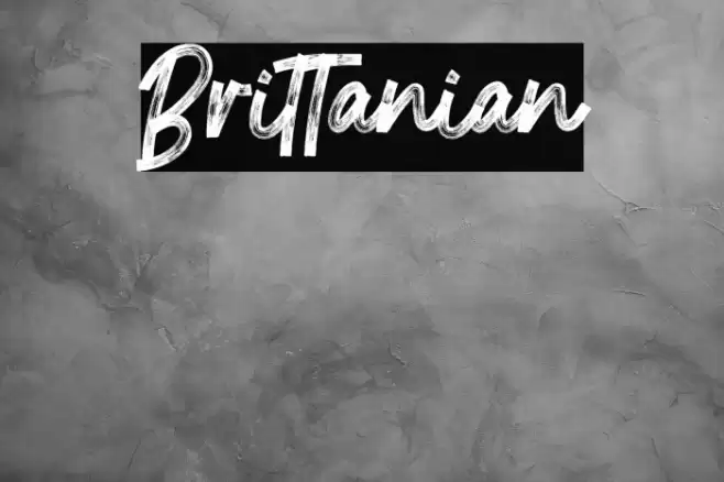 Brittanian Font examples