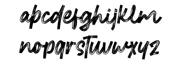 Brittanian Font LOWERCASE