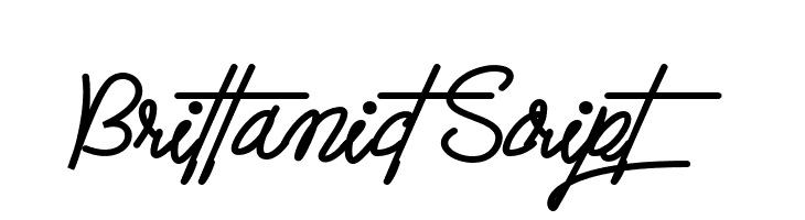 Brittanict Script  フリーフォントのダウンロード