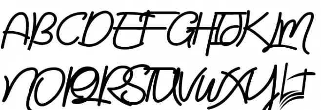 Brittanict Script フォント 大文字