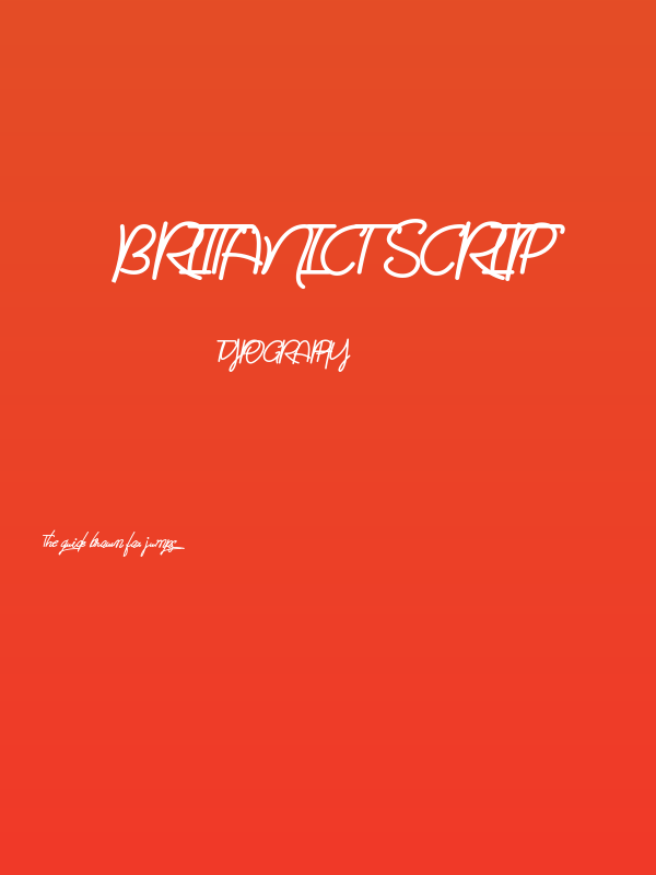 Brittanict Script Poster