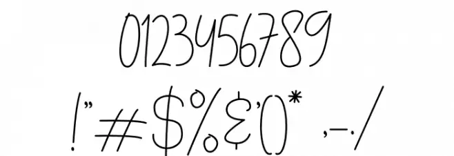 Brittany Amastry Font OTHER CHARS