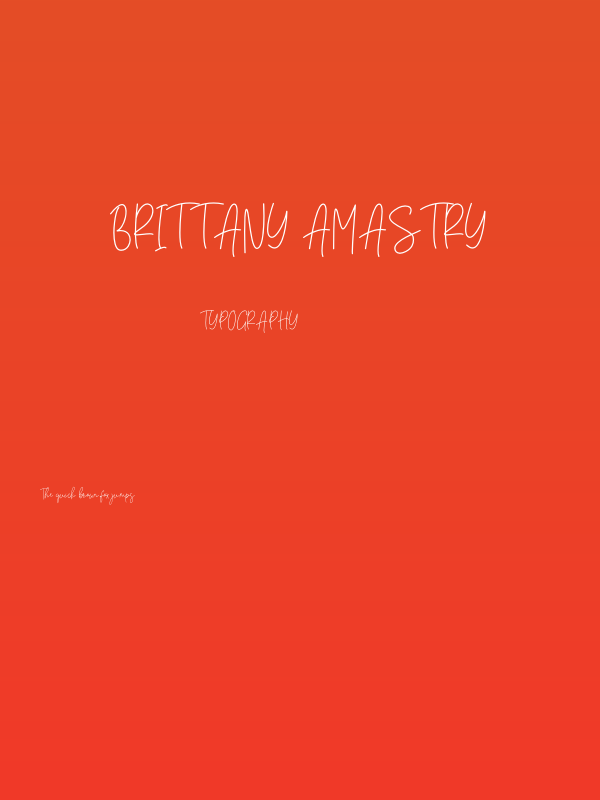Brittany Amastry Poster