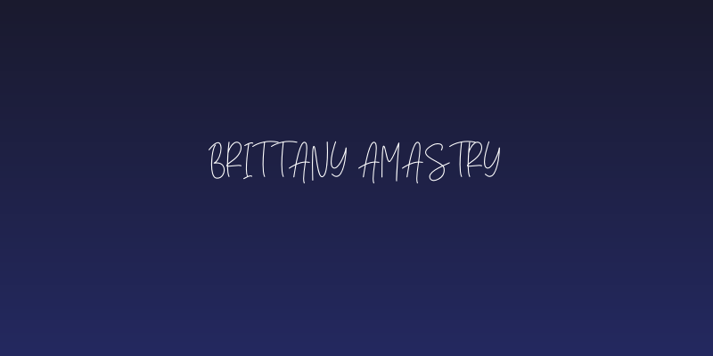 Brittany Amastry Social Header