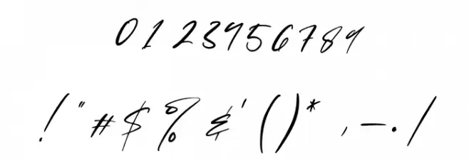 Brittany Angella Font OTHER CHARS