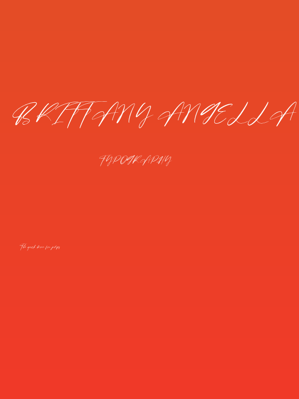 Brittany Angella Poster