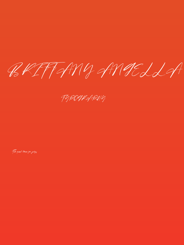 Brittany Angella Poster