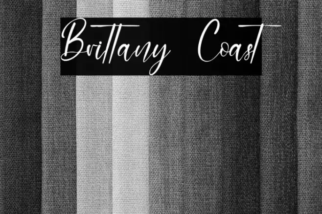 Brittany Coast Font examples